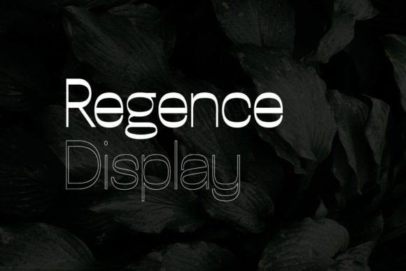 Regence Font PNG with transparent background - Preview 1