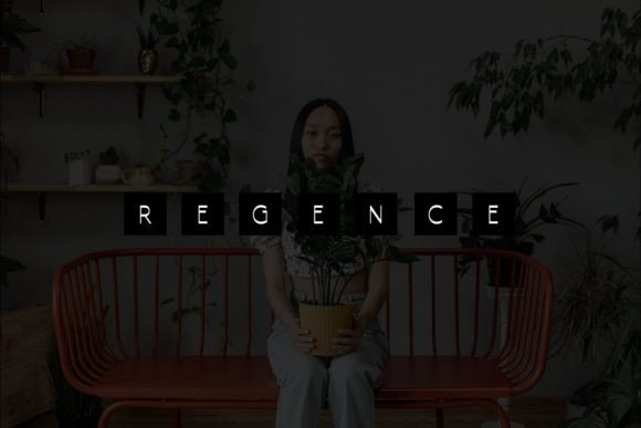 Regence Font PNG with transparent background - Preview 2