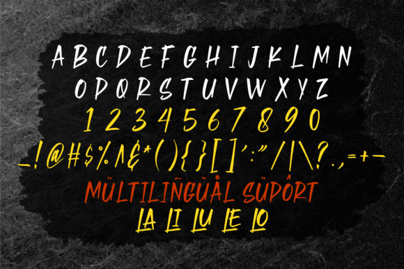 Slamed Font PNG with transparent background - Preview 5