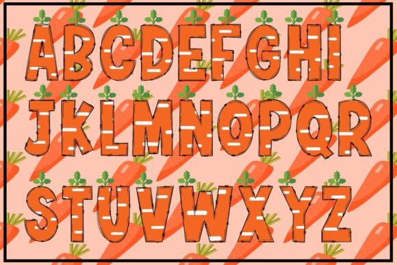 Carrot Font - Preview 1