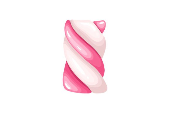 Marshmallow Food Sweet Cartoon Vector