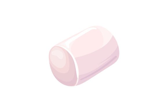 Marshmallow Food Sweet Cartoon Vector