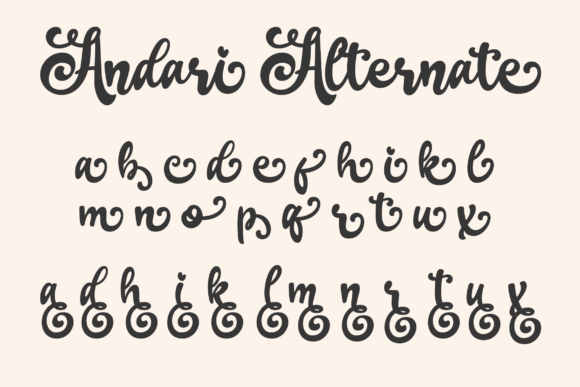 Andari Font - Preview 3