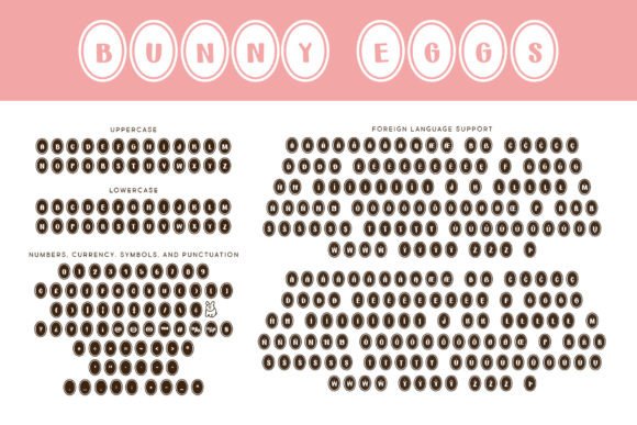 Bunny Eggs Font - Preview 1
