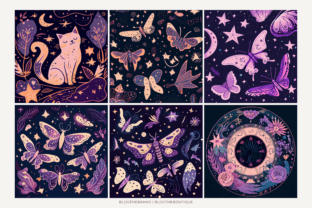 Celestial ClipArt & Digital Paper Bundle Graphic by BLDGtheBrand ...