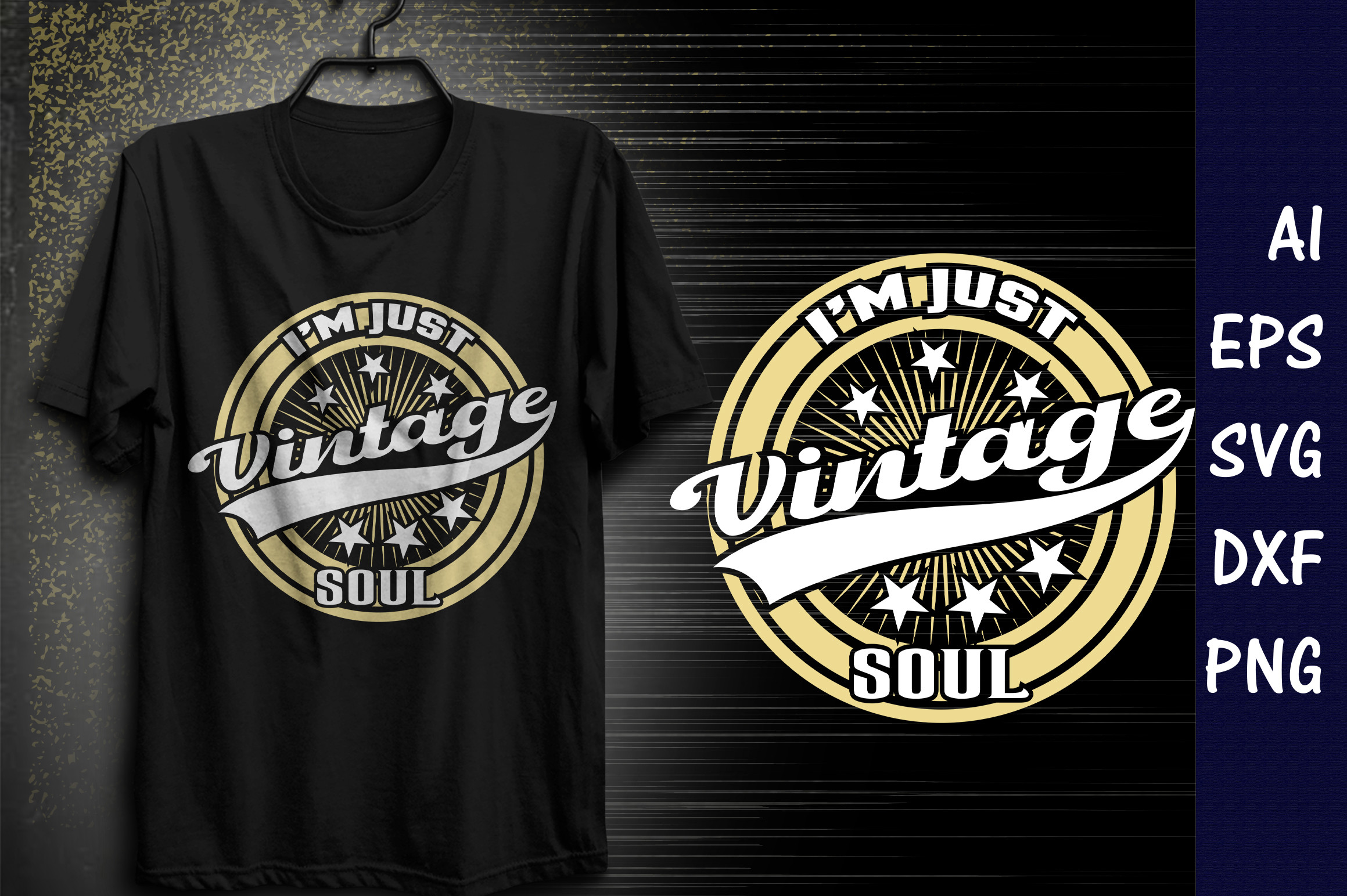 Circle Vintage Typography T-shirt Design Graphic by The Queen 