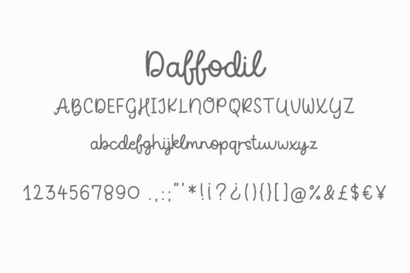 Daffodil Font - Preview 1