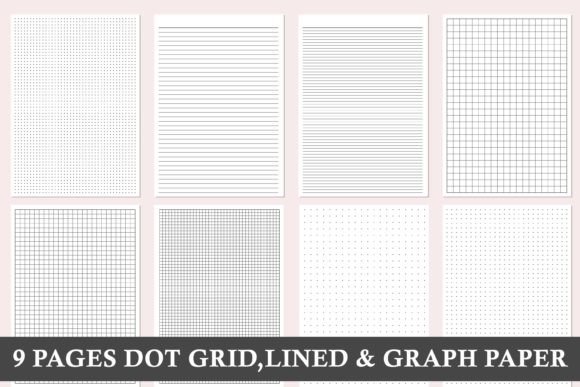 Dotted Grid Paper Template,Lined Paper