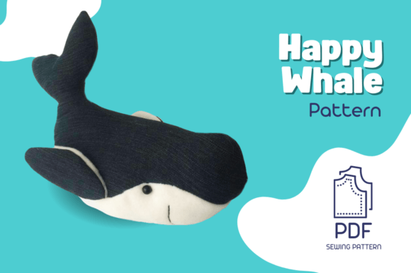 Happy Whale Plush Pattern