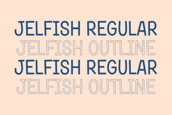 Jelfish Font PNG with transparent background - Preview 5