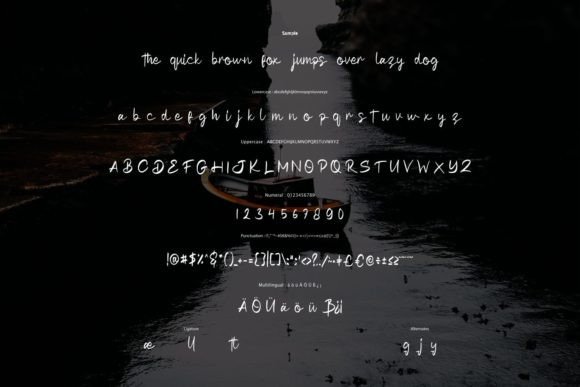 Jimtlory Land Font font preview - 5