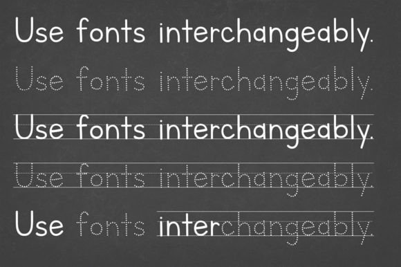 Letters for Learners Font PNG with transparent background - Preview 1