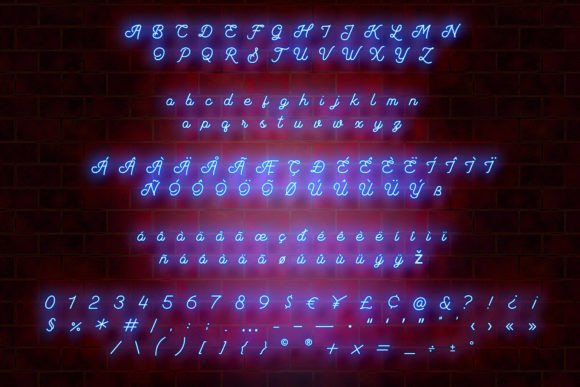 Midnight Runners Font PNG with transparent background - Preview 5