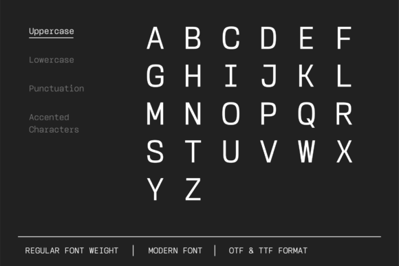 Monos Font PNG with transparent background - Preview 1