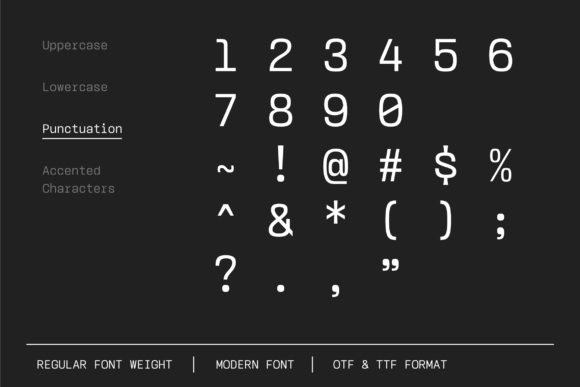 Monos Font PNG with transparent background - Preview 3