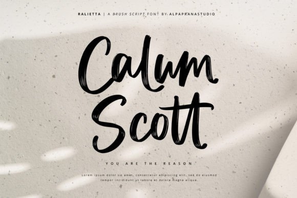 Ralietta Font PNG with transparent background - Preview 2