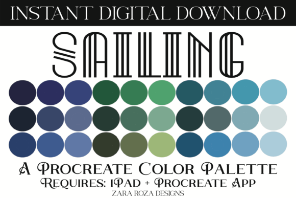 Sailing Procreate Color Palette
