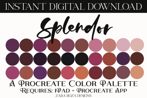 Splendor Procreate Color Palette