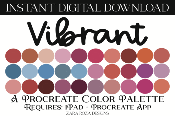Vibrant Procreate Color Palette