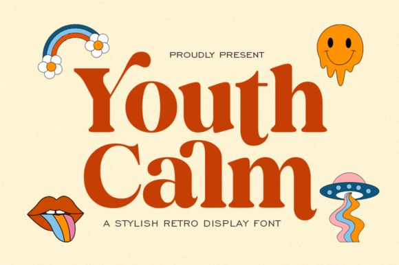 Youth Calm Display Font By illushvara