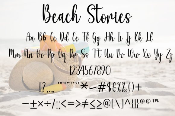 Beach Stories Font - Preview 4