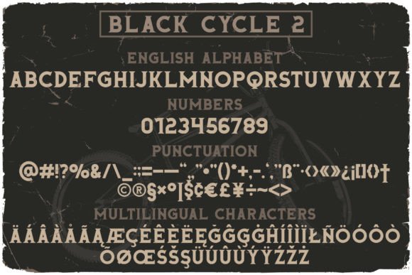Black Cycle Font - Preview 2