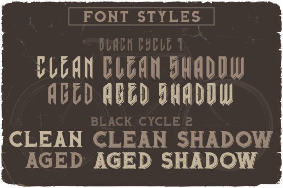 Black Cycle Font - Preview 4