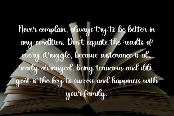 Book Font - Preview 3