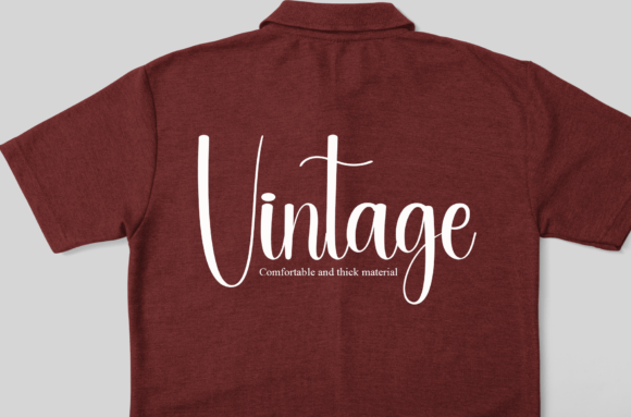 Burgundy Font - Preview 3