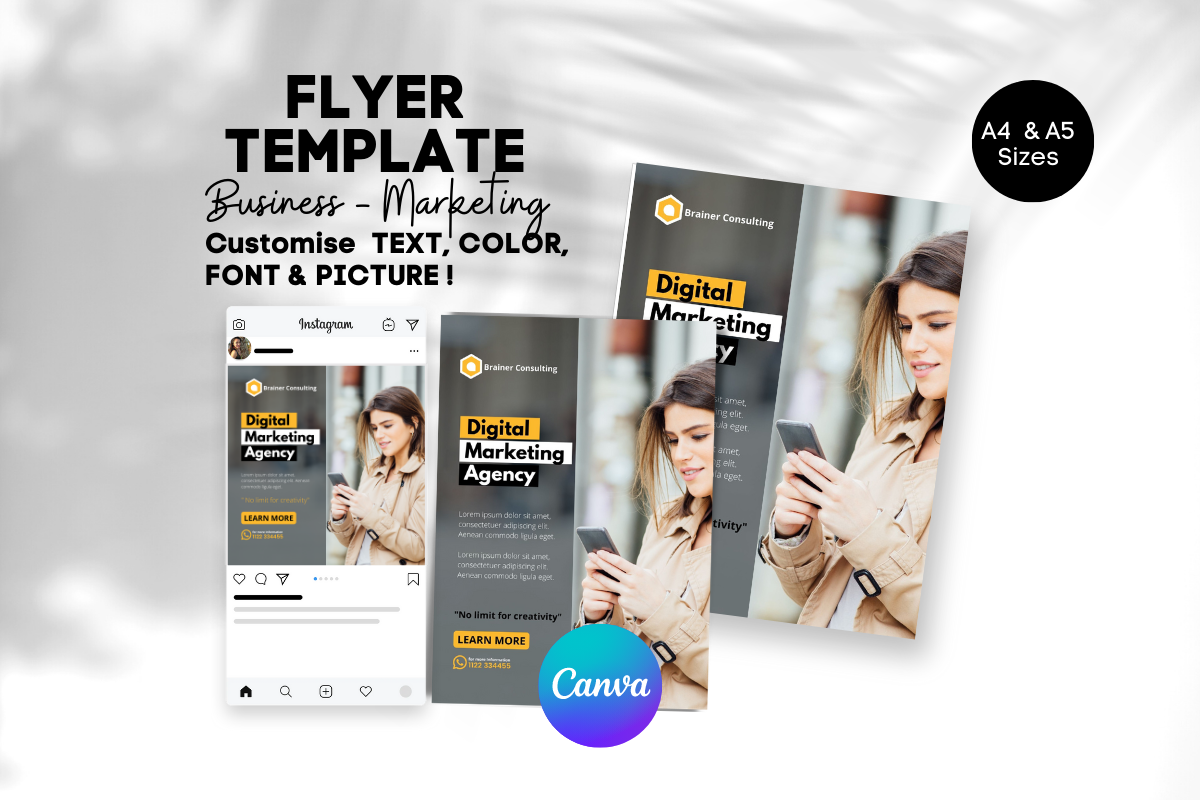 Business Event Flyer, Canva Template