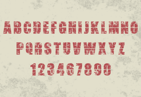 Cool Grunge Font PNG with transparent background - Preview 1