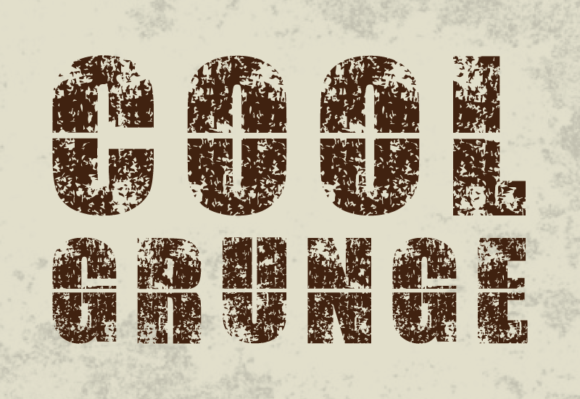 Cool Grunge Font PNG with transparent background - Preview 2