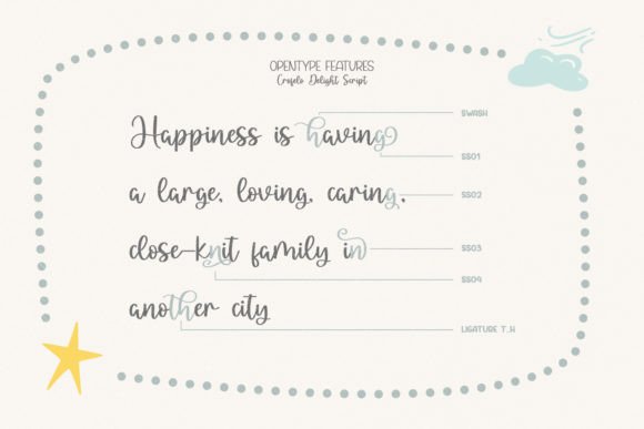 Crofelo Delight Duo Font PNG with transparent background - Preview 6