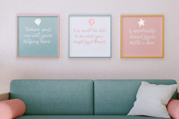 First Marigold Duo Font PNG with transparent background - Preview 5