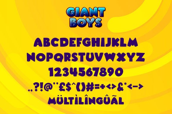 Giant Boys Font - Preview 1