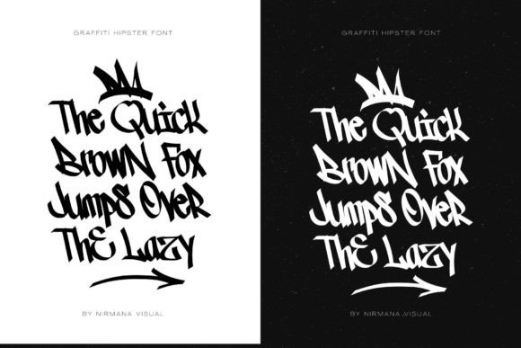 Graffiti Hipster Font PNG with transparent background - Preview 1