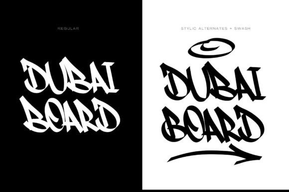Graffiti Hipster Font PNG with transparent background - Preview 5