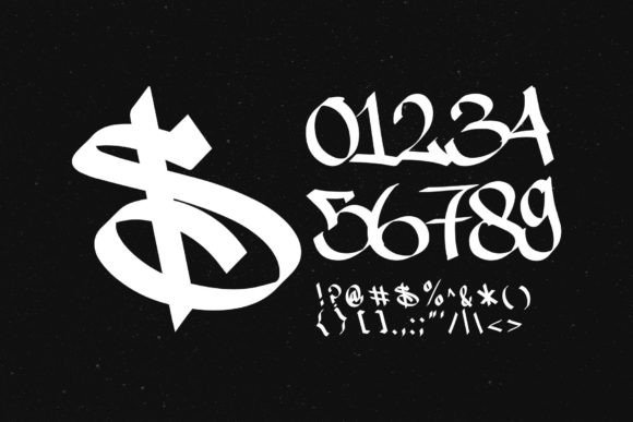 Graffiti Hipster Font PNG with transparent background - Preview 6