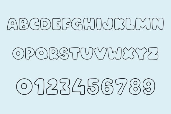 Happy Cow Font PNG with transparent background - Preview 2