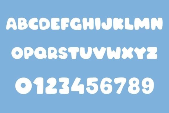 Happy Cow Font PNG with transparent background - Preview 3
