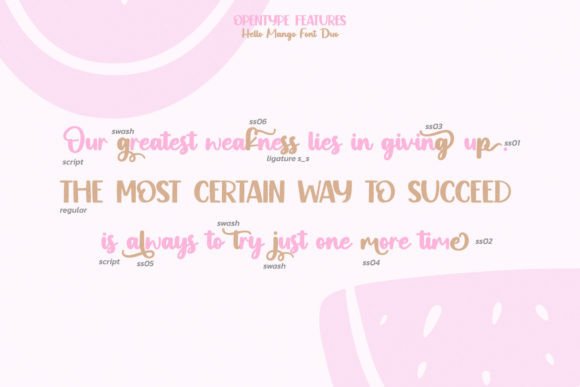 Hello Mango Duo Font - Preview 6