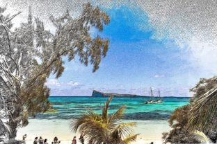 Mauritius Tropical Sketch