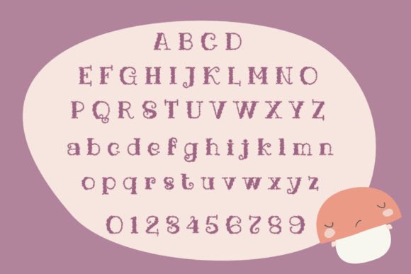 Mushgroof Font PNG with transparent background - Preview 3