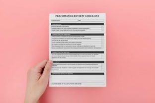 Performance Review Checklist, HR Template Graphic by watercolortheme ...