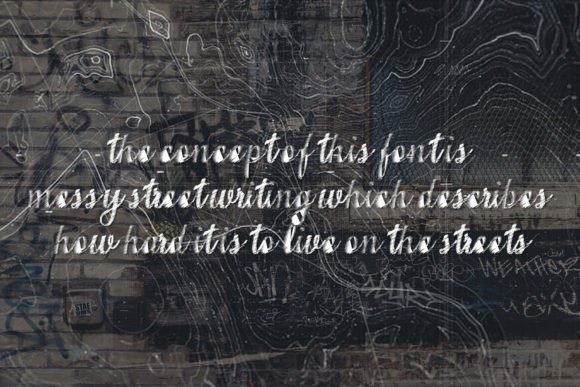 Script Scribble Font PNG with transparent background - Preview 1