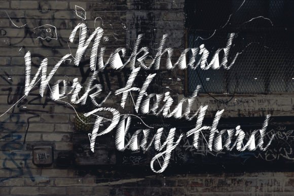 Script Scribble Font PNG with transparent background - Preview 3