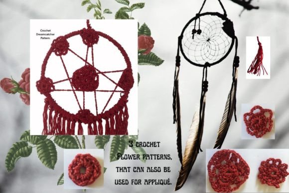 Circular Crochet Floral Dreamcatcher DIY