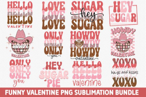 Funny Valentine Sublimation Bundle Graphic by fokira · Creative Fabrica