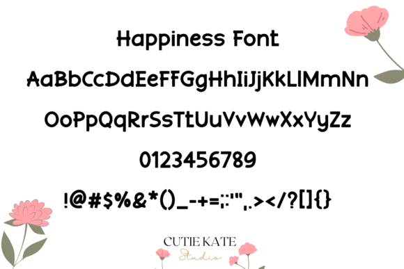 Happiness Font - Preview 1