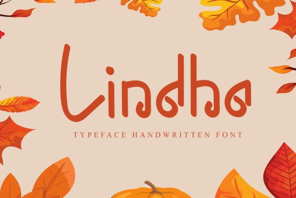 Lindha Display Fonts Font Door GiaLetter